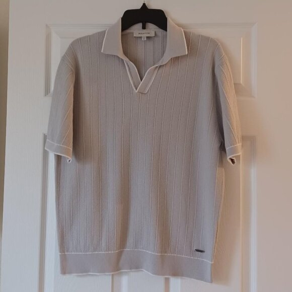 LIKE NEW! Bugatchi Johnny Collar Rib Polo Size Medium - Picture 7 of 13